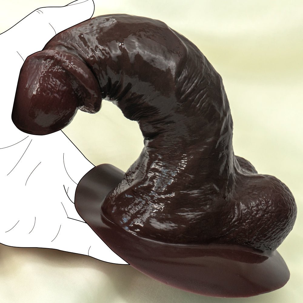 Realistic Soft Silicone Dildo with Suction Base - Tarisss Sex Toy Store