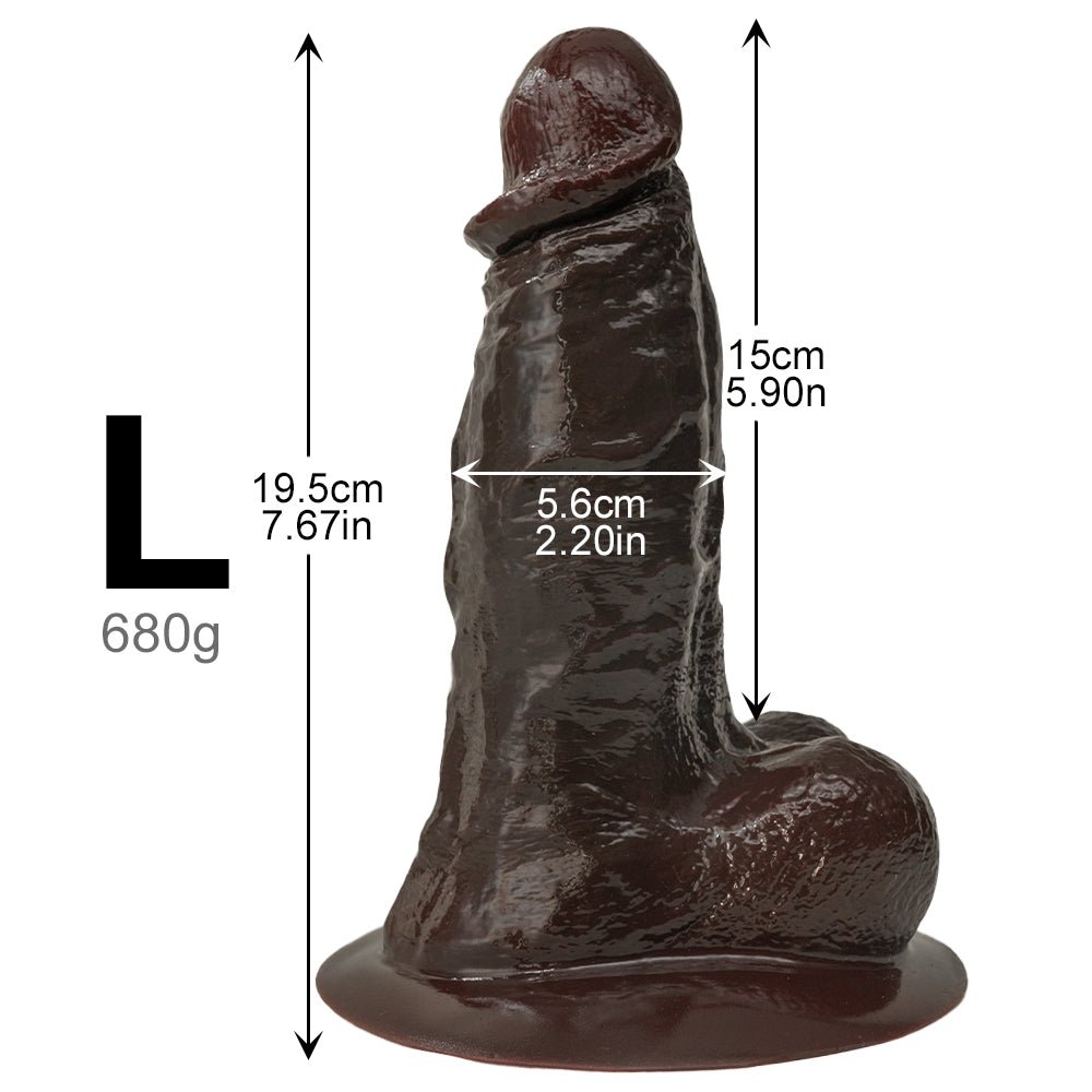Realistic Soft Silicone Dildo with Suction Base - Tarisss Sex Toy Store