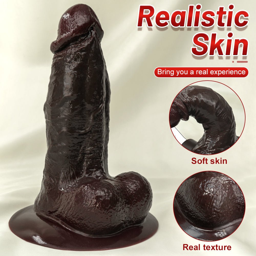 Realistic Soft Silicone Dildo with Suction Base - Tarisss Sex Toy Store