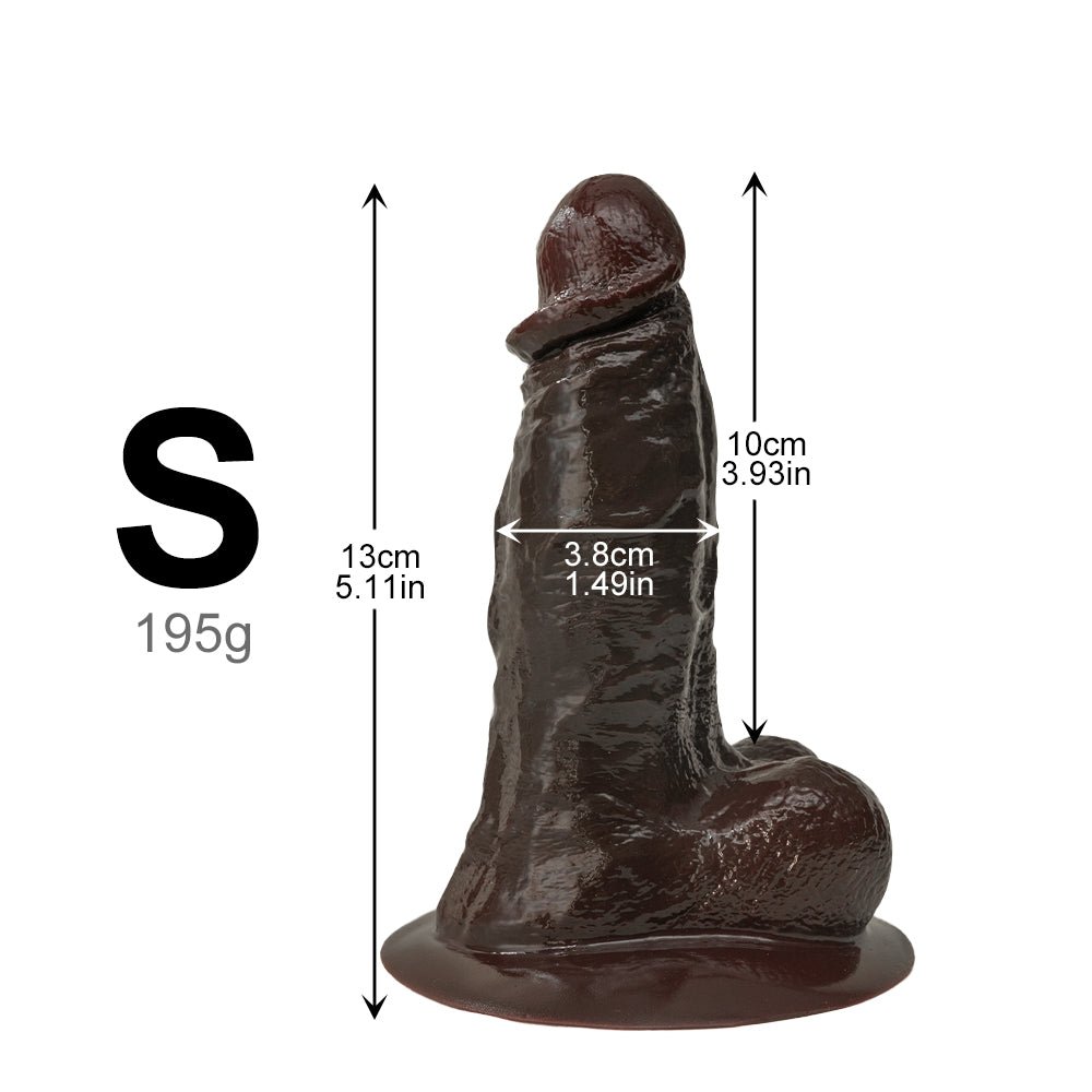 Realistic Soft Silicone Dildo with Suction Base - Tarisss Sex Toy Store