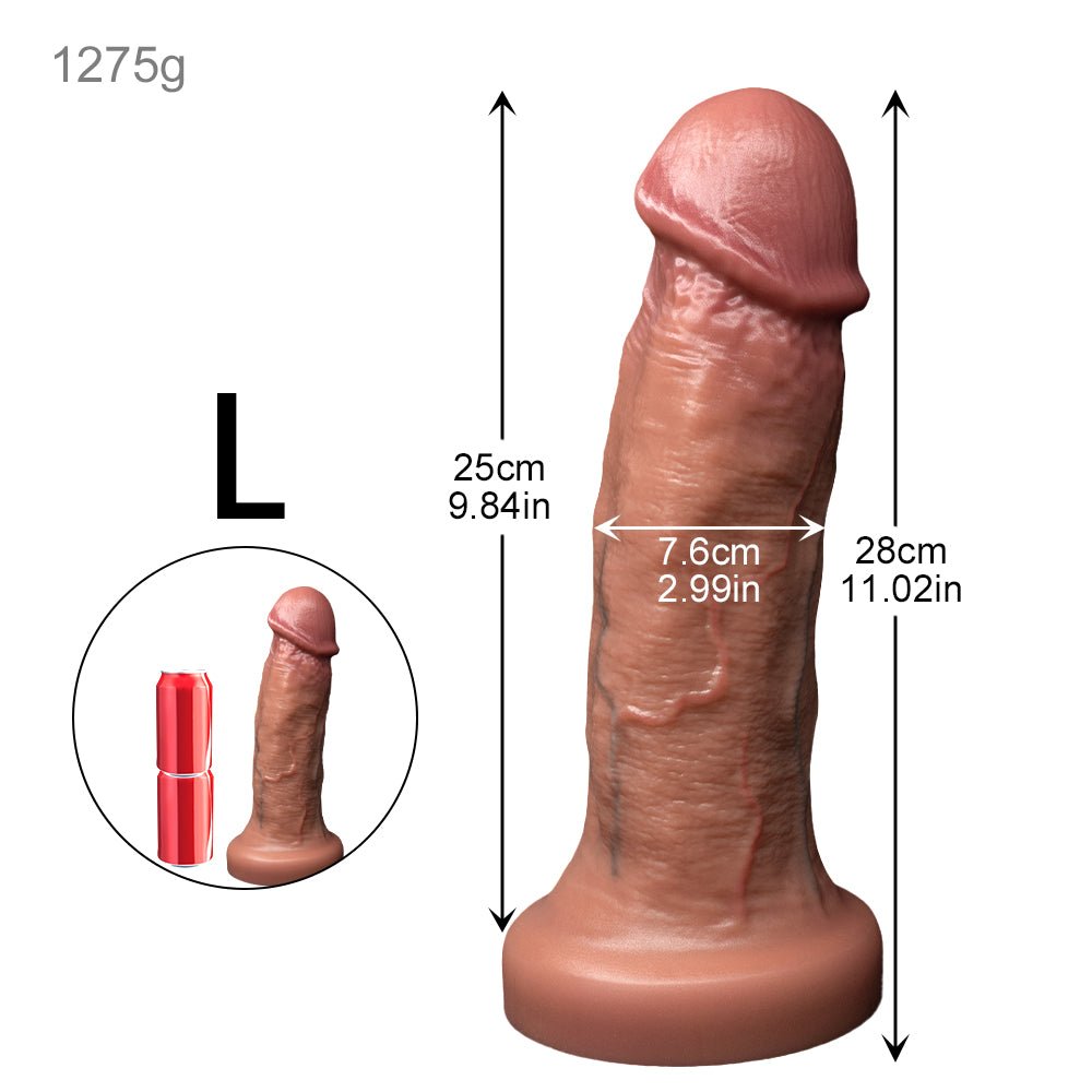 Realistic Suction Base Dildo – Life - Like Textured Silicone Adult Toy - Tarisss Sex Toy Store