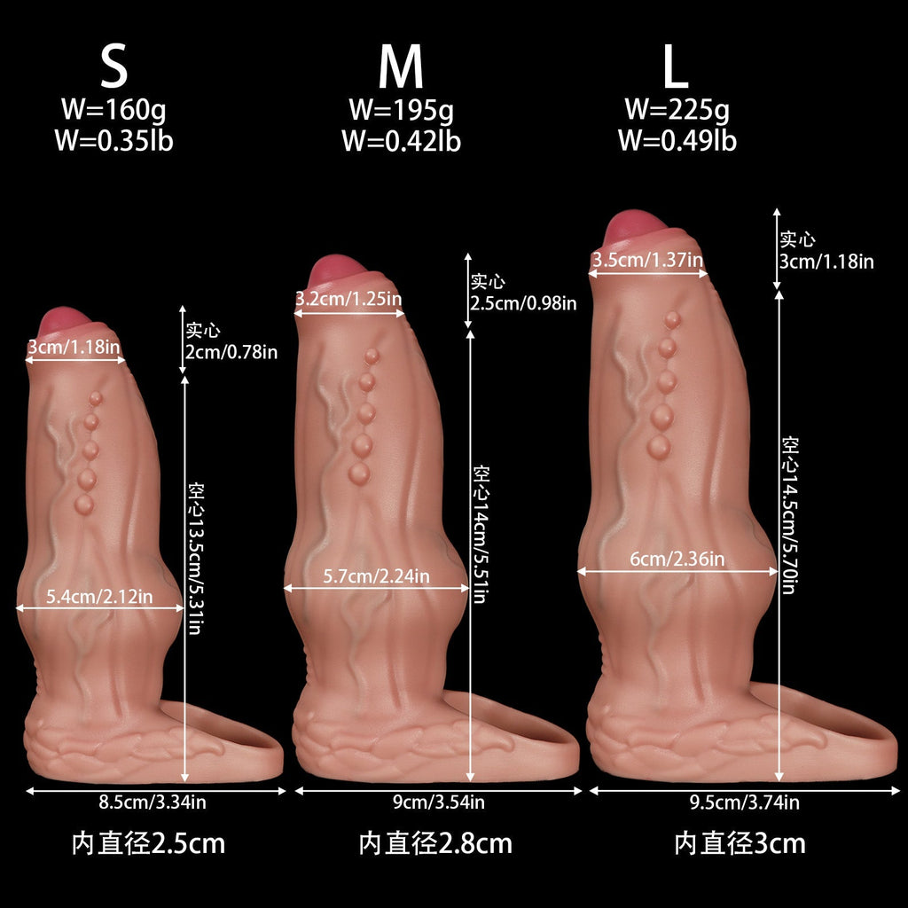 Realistic Textured Dildo Sleeve Enhancer - Tarisss Sex Toy Store