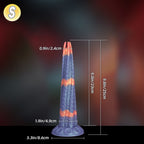 Realistic Textured Silicone Dildo with Strong Suction Base - Tarisss Sex Toy Store