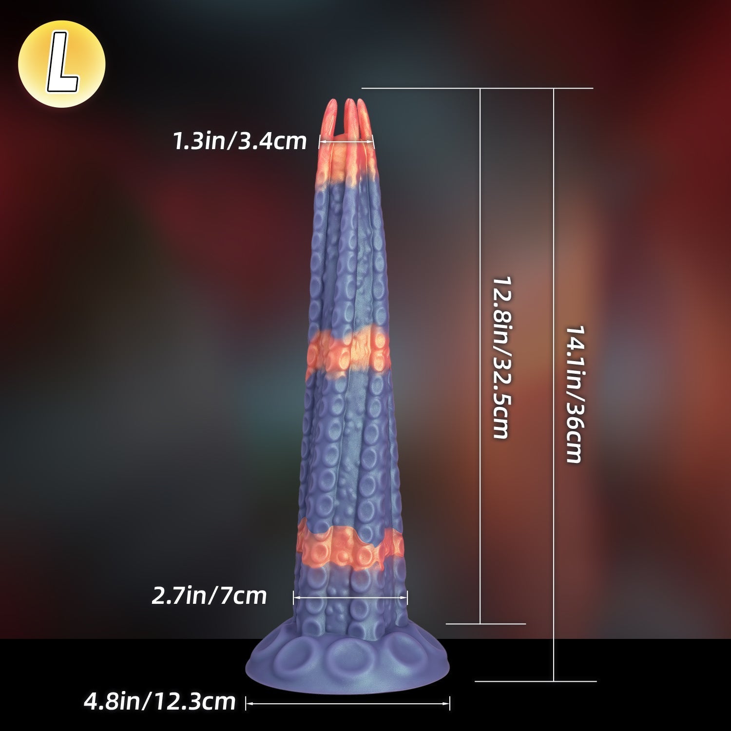 Realistic Textured Silicone Dildo with Strong Suction Base - Tarisss Sex Toy Store