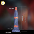Realistic Textured Silicone Dildo with Strong Suction Base - Tarisss Sex Toy Store