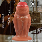 Realistic Textured Silicone Dildo with Suction Base - Tarisss Sex Toy Store