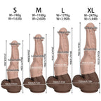 Realistic Textured Silicone Dildo with Suction Base – Multi - Size Options (S/M/L/XL) - Tarisss Sex Toy Store