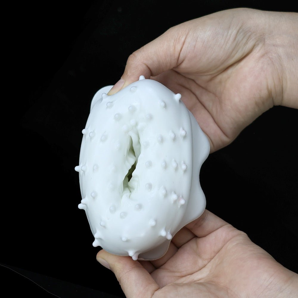 Realistic Textured Silicone Male Masturbator Cup – Soft Inner Sleeve - Tarisss Sex Toy Store