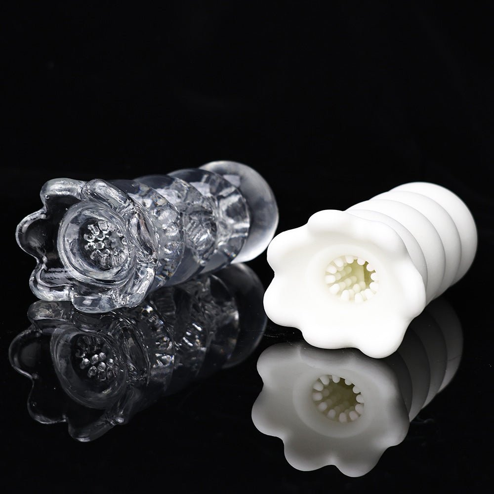 Realistic Textured Silicone Male Masturbator Cup – Soft Inner Sleeve - Tarisss Sex Toy Store
