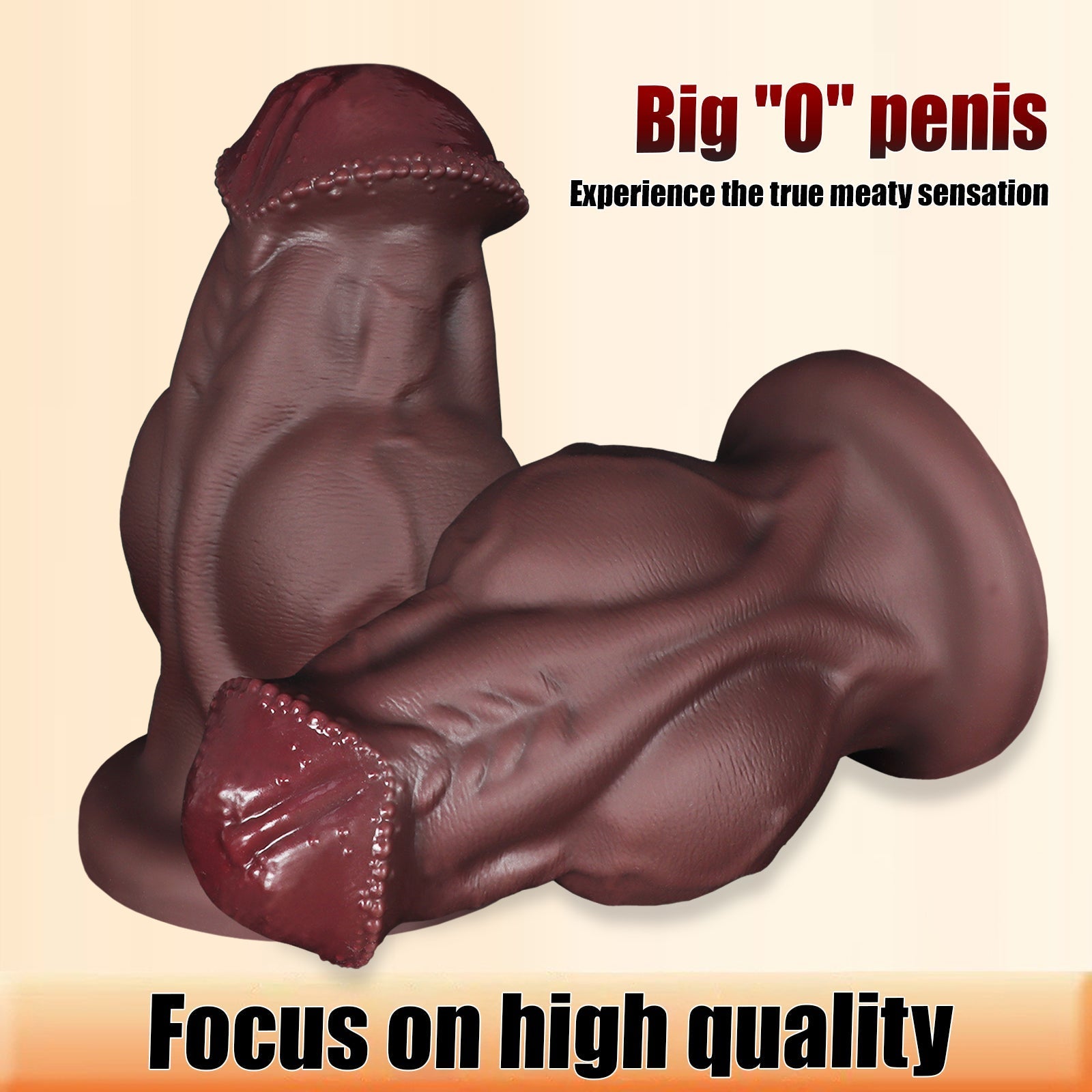 Realistic Thick - Base Horse Dildo with Wide Girth and Pronounced Head - Tarisss Sex Toy Store