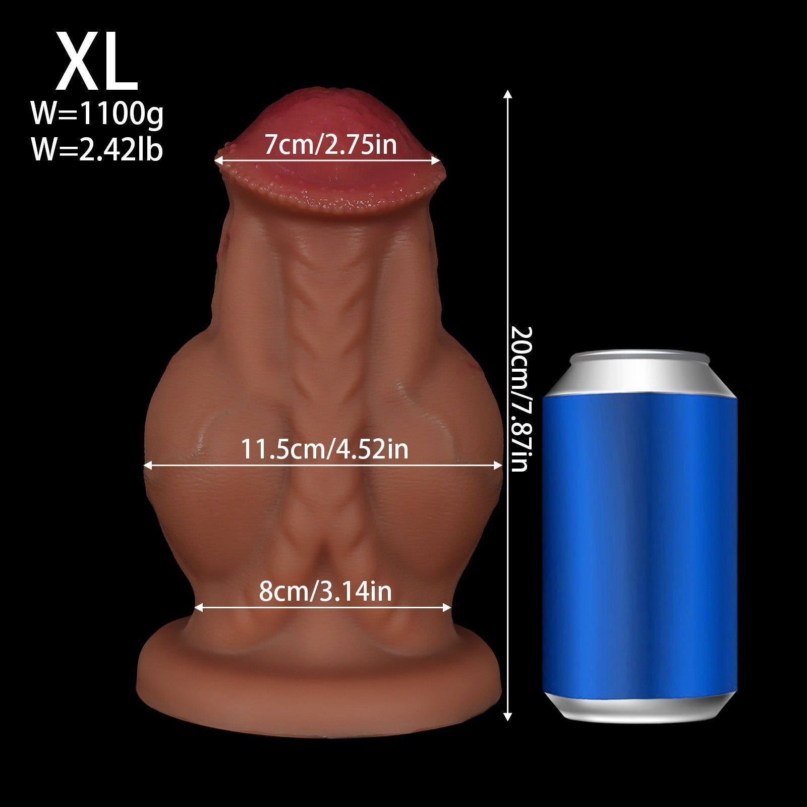 Realistic Thick - Base Horse Dildo with Wide Girth and Pronounced Head - Tarisss Sex Toy Store