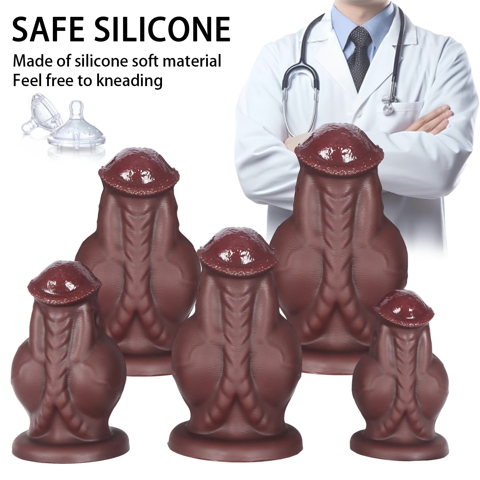 Realistic Thick - Base Horse Dildo with Wide Girth and Pronounced Head - Tarisss Sex Toy Store