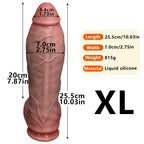 Realistic Veined Silicone Dildo with Suction Base - Tarisss Sex Toy Store