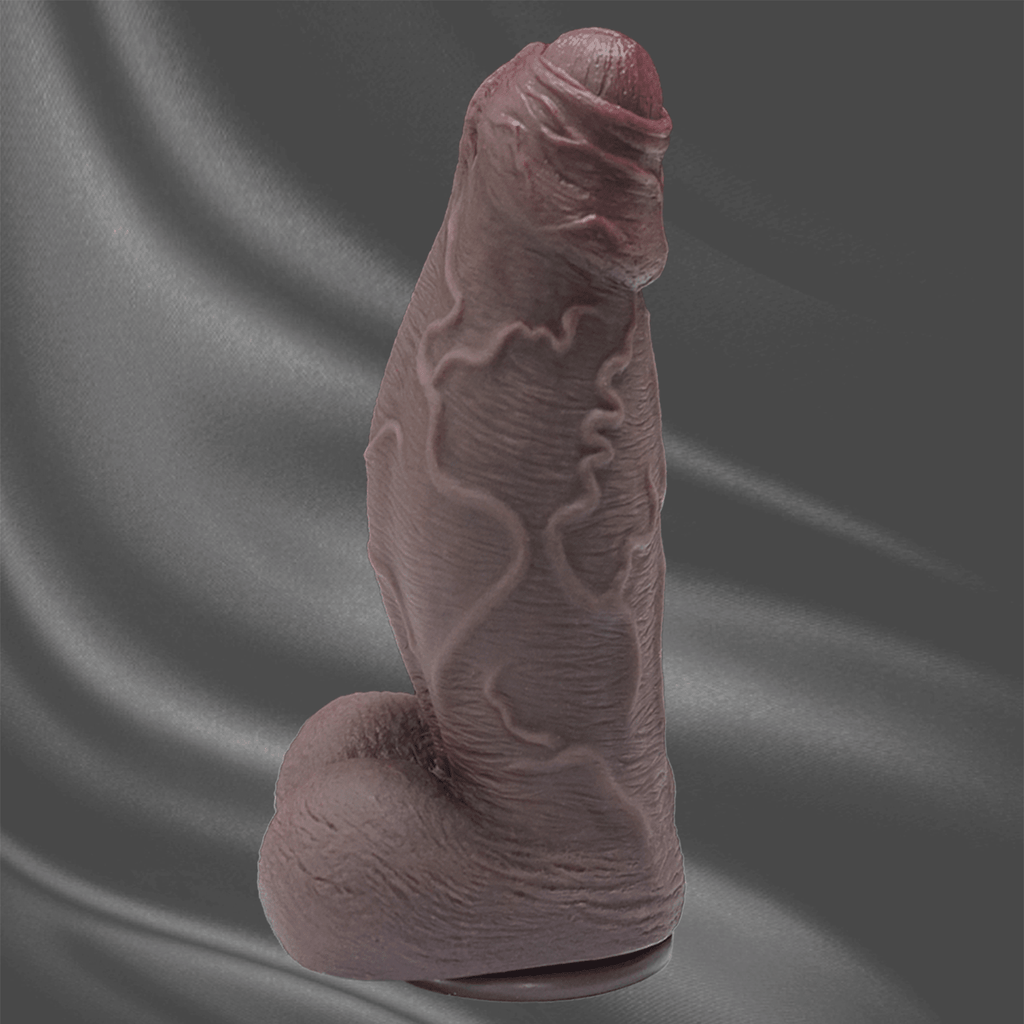 Realistic Veined Silicone Dildo with Suction Base - Tarisss Sex Toy Store