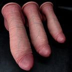 Realistic Veined Silicone Dildo with Suction Base – Humanized Texture Design - Tarisss Sex Toy Store