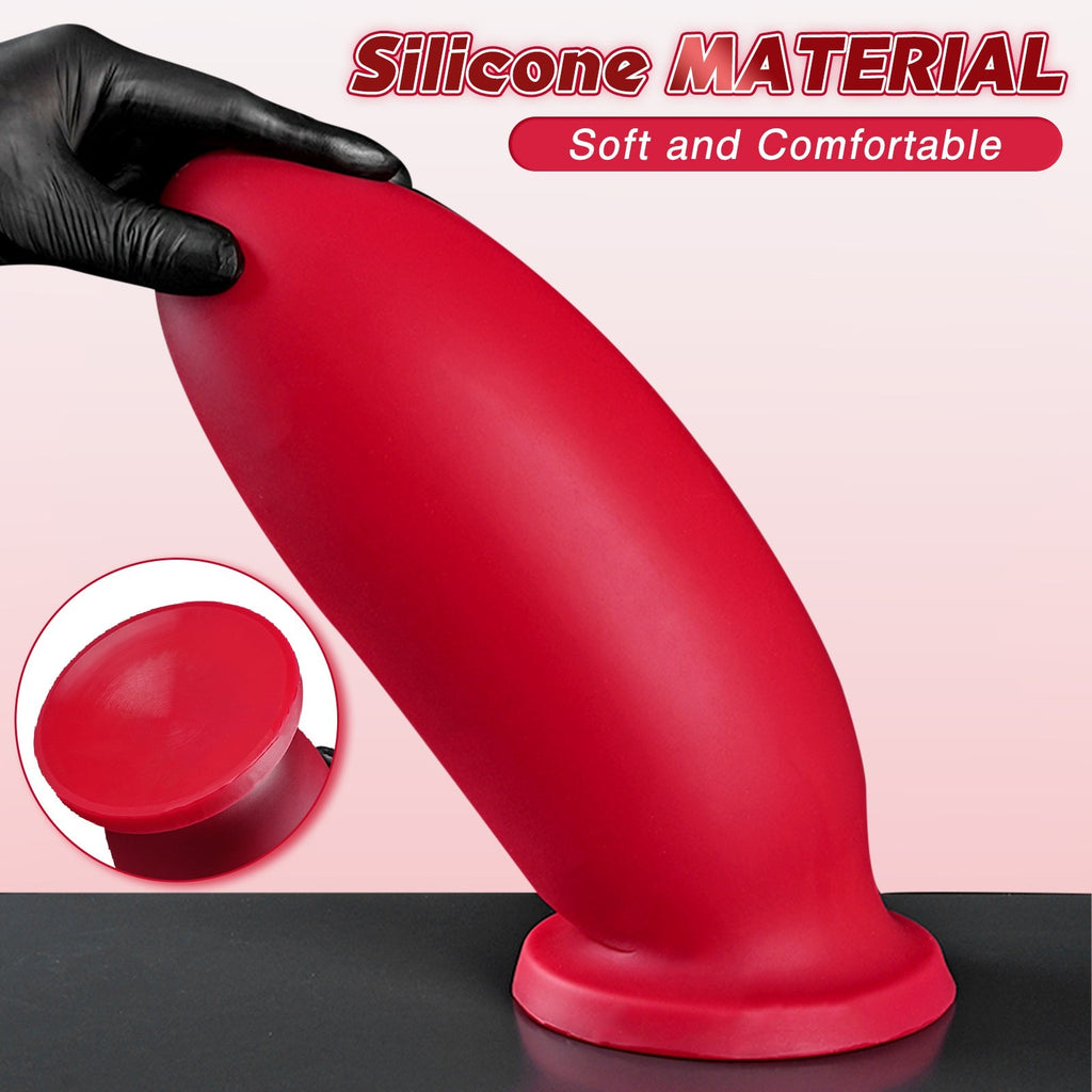 Red Anal Plug with Suction Base - Tarisss Sex Toy Store