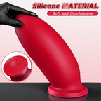 Red Anal Plug with Suction Base - Tarisss Sex Toy Store