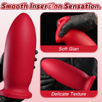 Red Anal Plug with Suction Base - Tarisss Sex Toy Store
