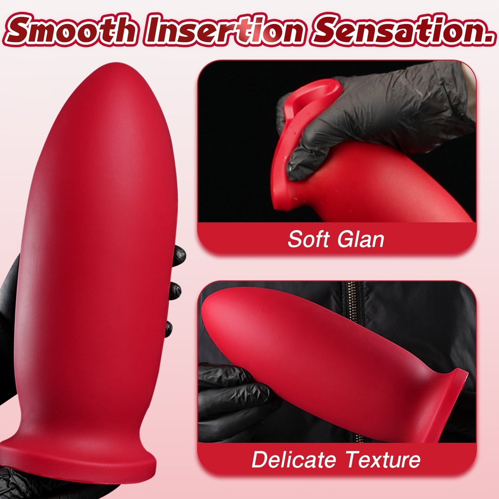 Red Anal Plug with Suction Base - Tarisss Sex Toy Store