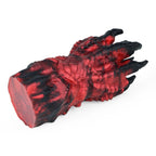 Red & Black Dragon Claw Silicone Masturbator Cup with Spiked Texture - Tarisss Sex Toy Store