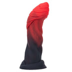 Red & Black Gradient Textured Silicone Dildo Set with Suction Base – Multi - Size Fantasy Design - Tarisss Sex Toy Store
