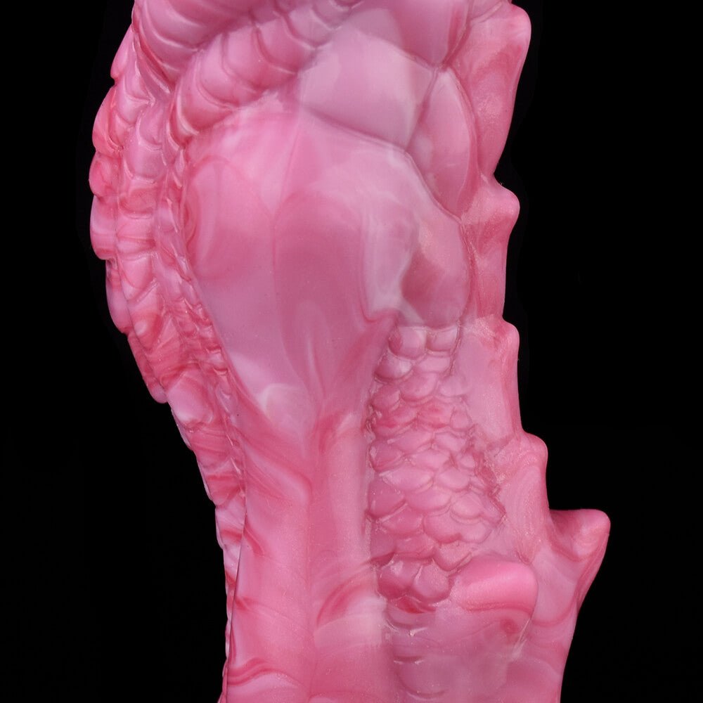 Red Corner 8 Inch Silicone Squirting Dildo with Dragon Cock Design - Tarisss Sex Toy Store