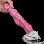 Red Corner 8 Inch Silicone Squirting Dildo with Dragon Cock Design - Tarisss Sex Toy Store