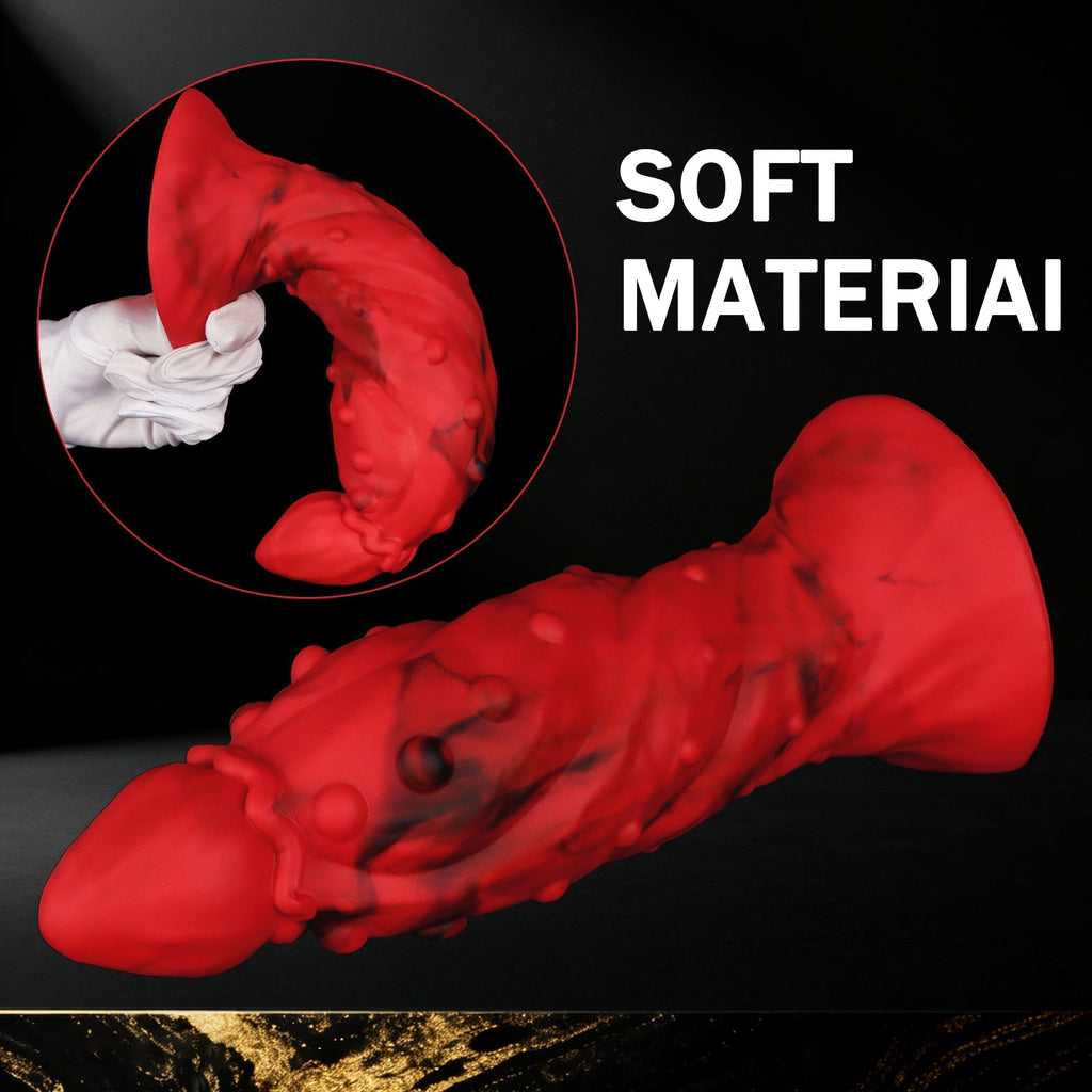 Red Silicone Butt Plug and Suction Cup Base - Tarisss Sex Toy Store