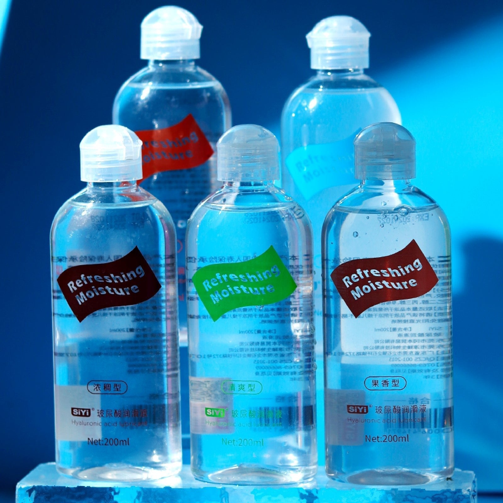 Refreshing Moisture Lubricant Variety Pack – 5 Scents (200ml Each) - Tarisss Sex Toy Store