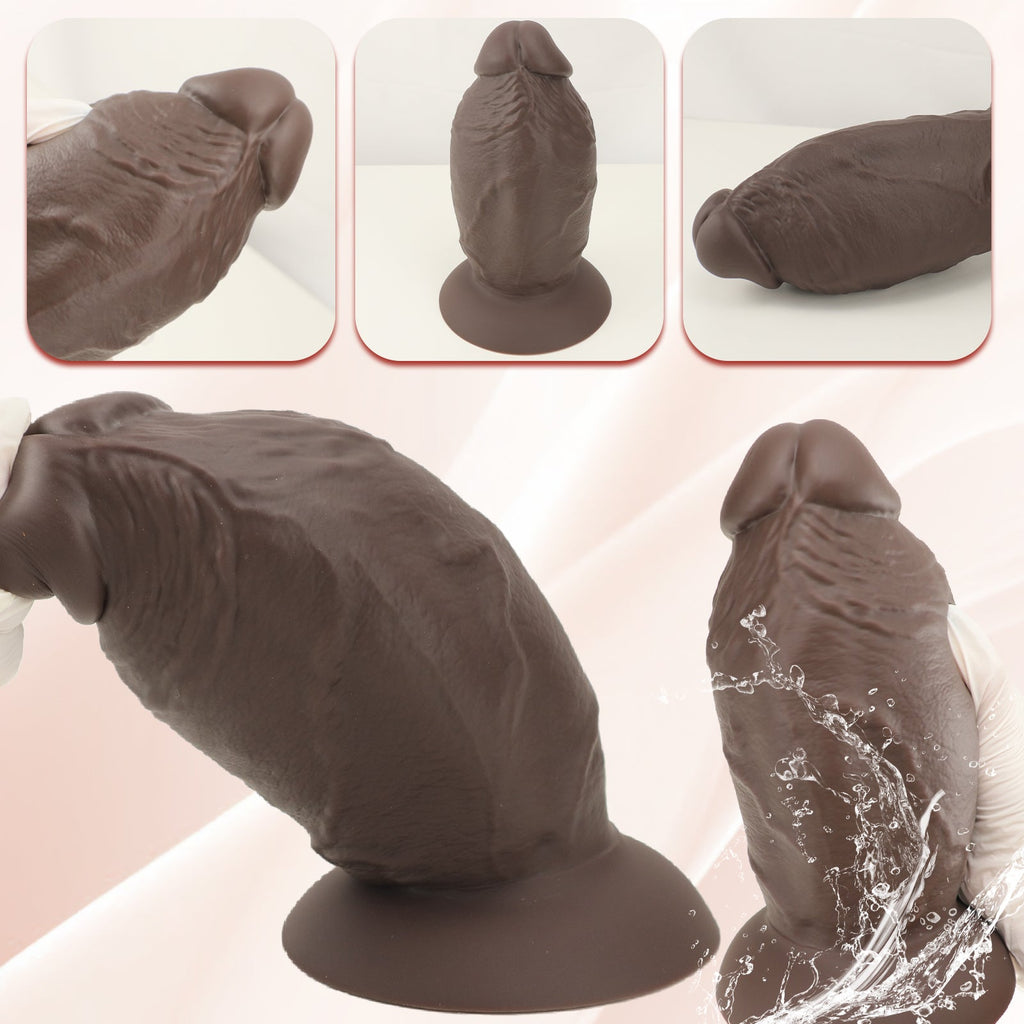 Remote - Control Mega Girth Liquid Silicone Dildo with Suction Base - Tarisss Sex Toy Store