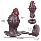 Remote Control Vibrating Butt Plug with Cock Ring, Silicone Prostate - Tarisss Sex Toy Store