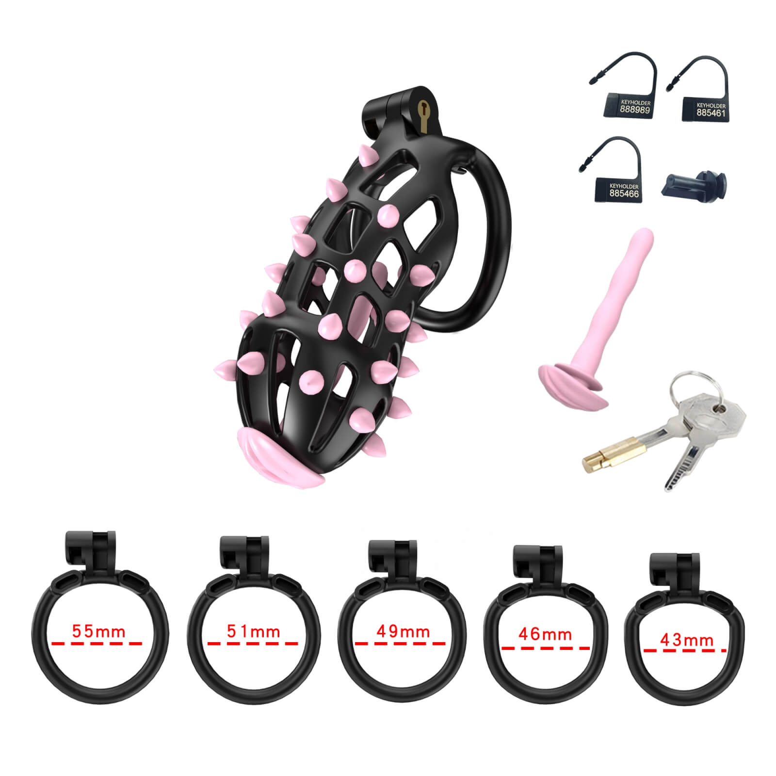 Resin Cobra Male Chastity Cage with Urethral Rod - Tarisss Sex Toy Store
