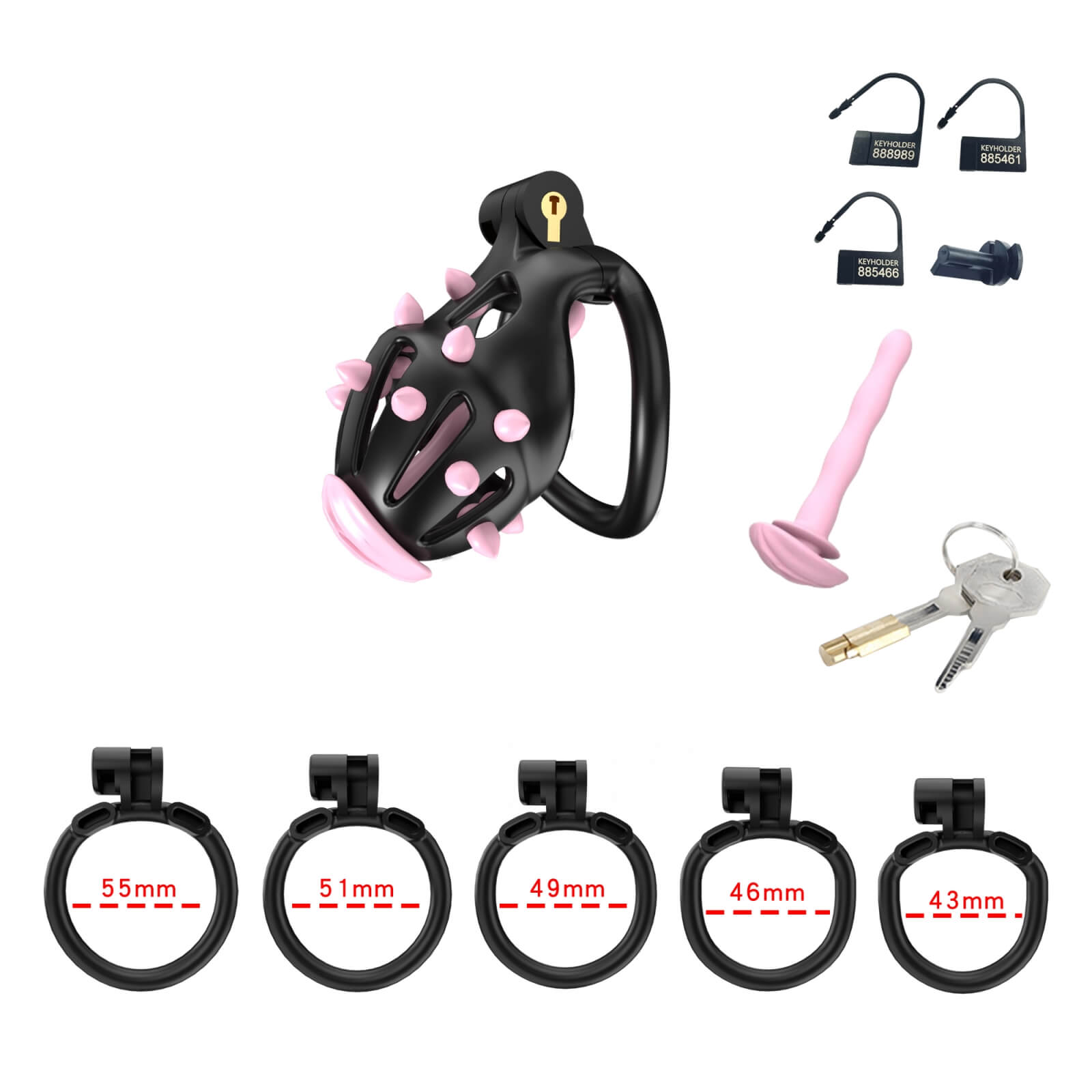 Resin Cobra Male Chastity Cage with Urethral Rod - Tarisss Sex Toy Store