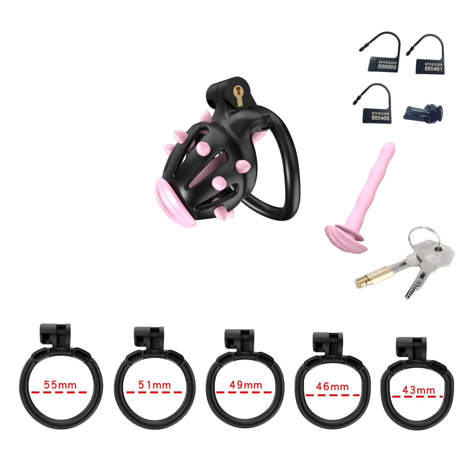 Resin Cobra Male Chastity Cage with Urethral Rod - Tarisss Sex Toy Store