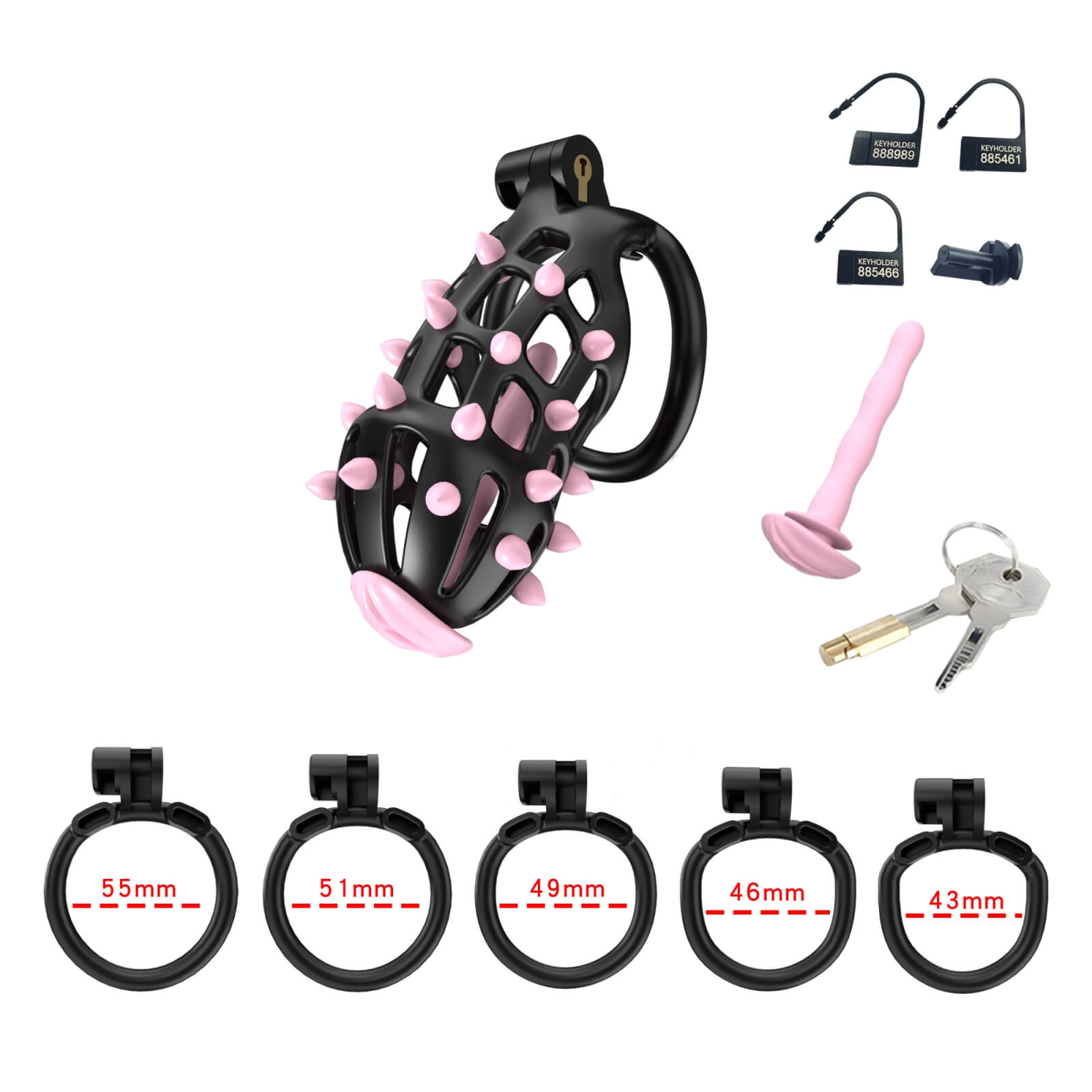 Resin Cobra Male Chastity Cage with Urethral Rod - Tarisss Sex Toy Store