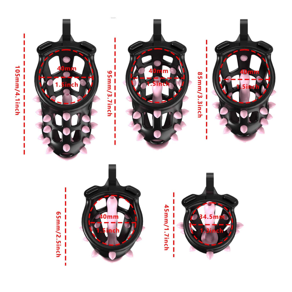 Resin Cobra Male Chastity Cage with Urethral Rod - Tarisss Sex Toy Store
