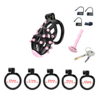 Resin Cobra Male Chastity Cage with Urethral Rod - Tarisss Sex Toy Store