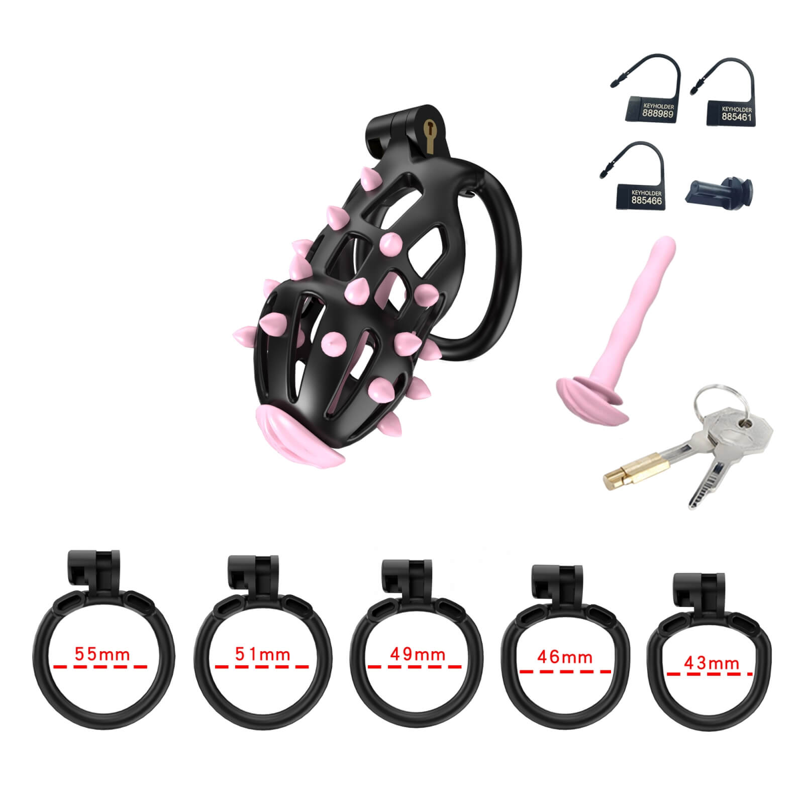 Resin Cobra Male Chastity Cage with Urethral Rod - Tarisss Sex Toy Store