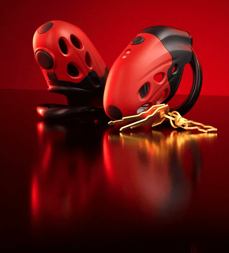 Retractable Electric Shock & Vibrating Chastity Cage