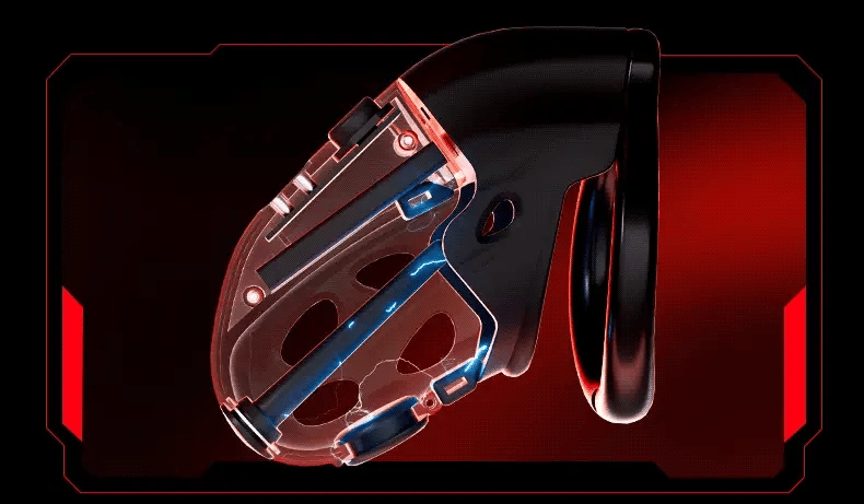 Retractable Electric Shock & Vibrating Chastity Cage