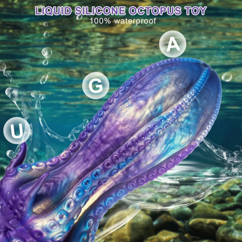 Octopus Tentacle Dildo | Platinum Silicone Fantasy Fist Butt Plug & Vaginal Expander
