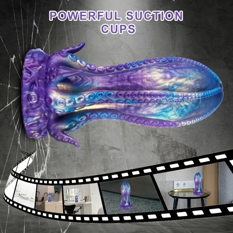 Octopus Tentacle Dildo | Platinum Silicone Fantasy Fist Butt Plug & Vaginal Expander