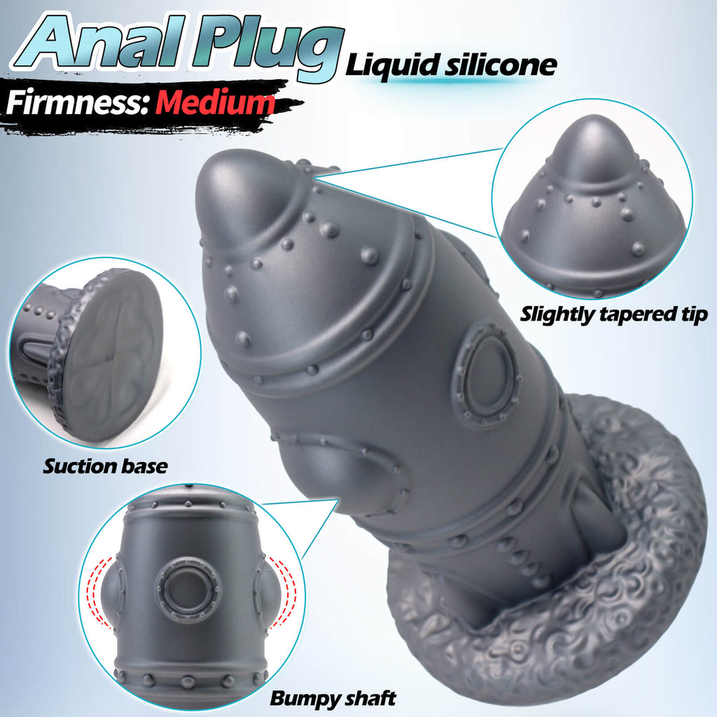 Rocket 12 Inch Huge Butt Plug Dildo - Tarisss Sex Toy Store