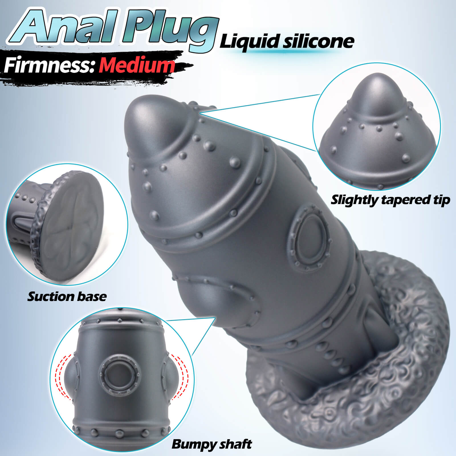 Rocket 12 Inch Huge Butt Plug Dildo - Tarisss Sex Toy Store