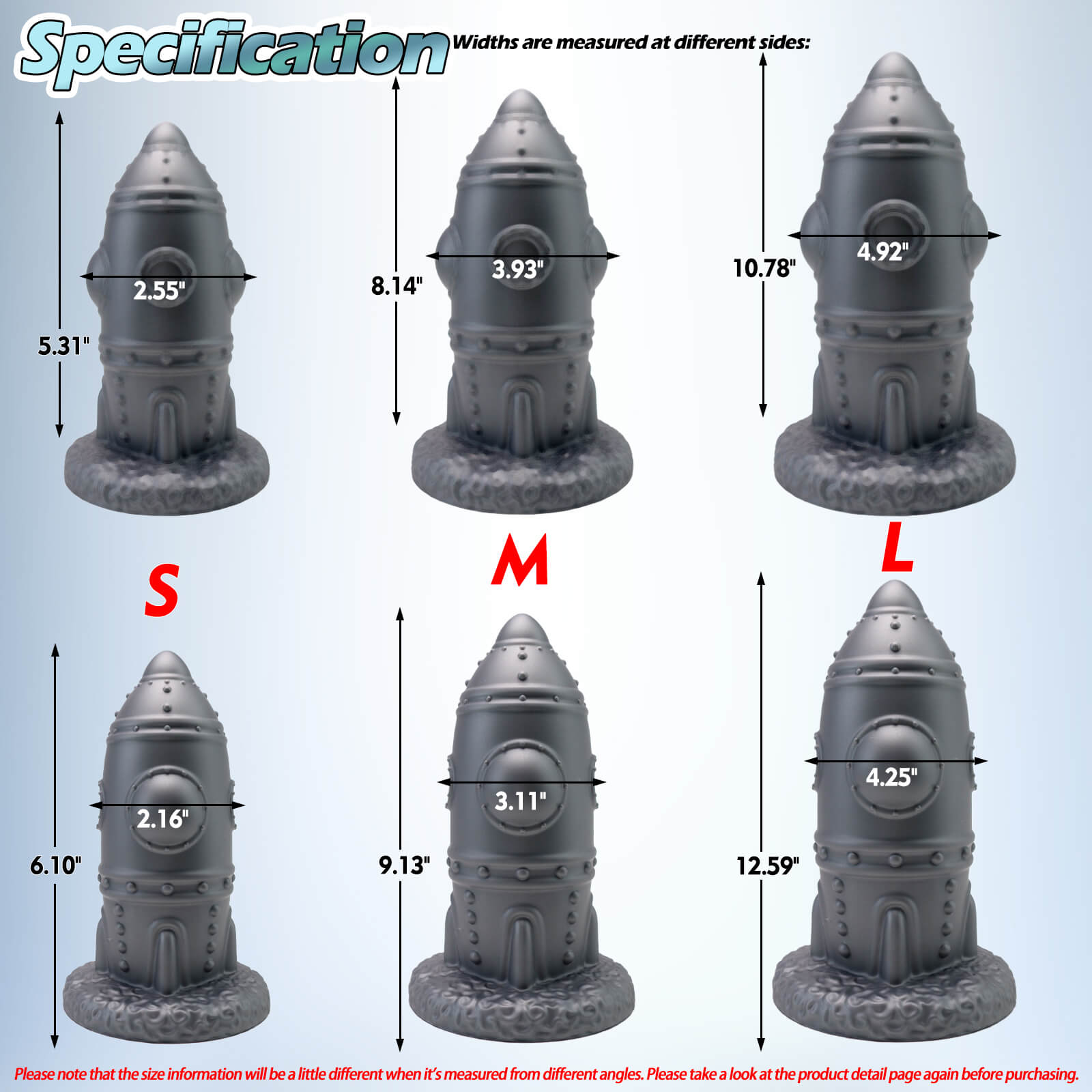 Rocket 12 Inch Huge Butt Plug Dildo - Tarisss Sex Toy Store