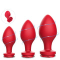 Rose Butt Plug Set – Premium Liquid Silicone Vibrating Anal Plug (3 Sizes)