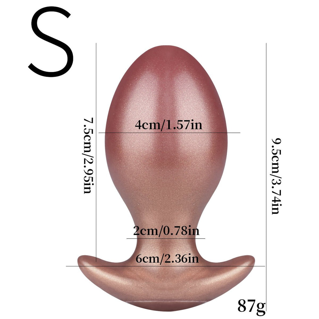 RoseGold Velvet Plug – 3 Size Available Smooth Silicone Anal Plug - Tarisss Sex Toy Store