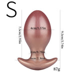 RoseGold Velvet Plug – 3 Size Available Smooth Silicone Anal Plug - Tarisss Sex Toy Store