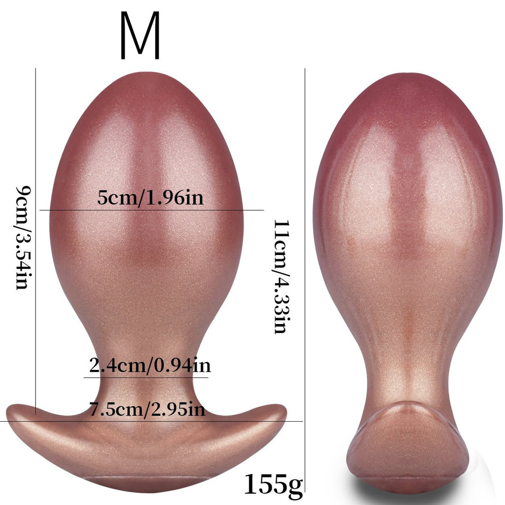 RoseGold Velvet Plug – 3 Size Available Smooth Silicone Anal Plug - Tarisss Sex Toy Store