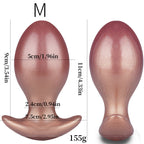 RoseGold Velvet Plug – 3 Size Available Smooth Silicone Anal Plug - Tarisss Sex Toy Store